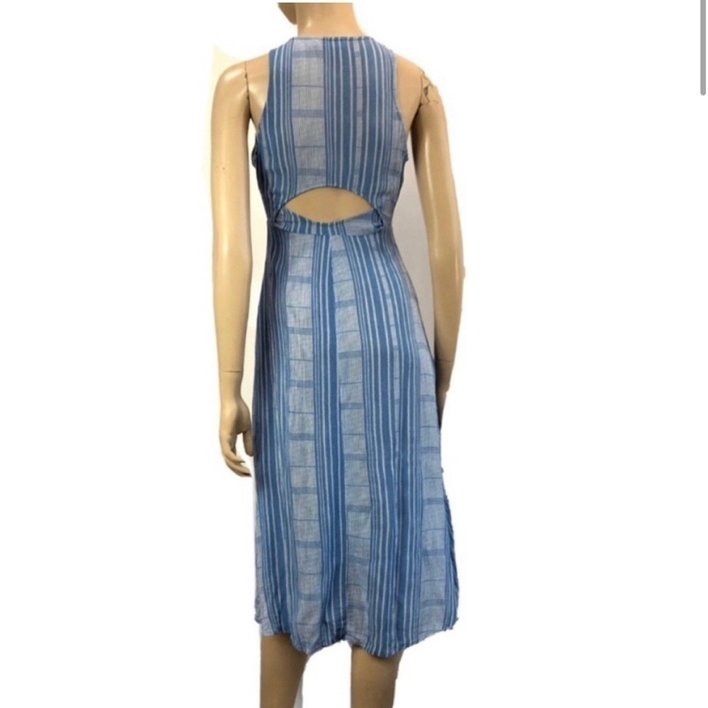 Lush maxi blue stripe dress size:XS